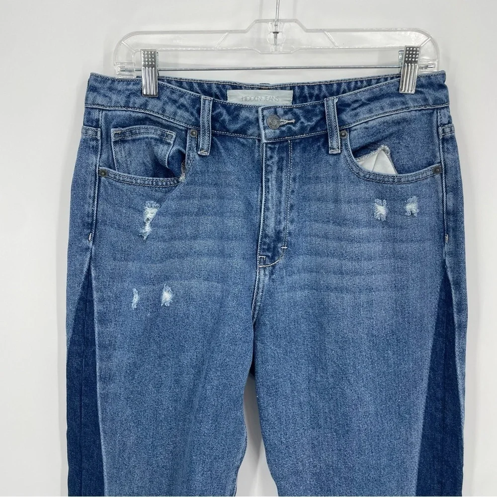 Stylish Blue Straight Leg Jeans for Women - Picture 2 of 11